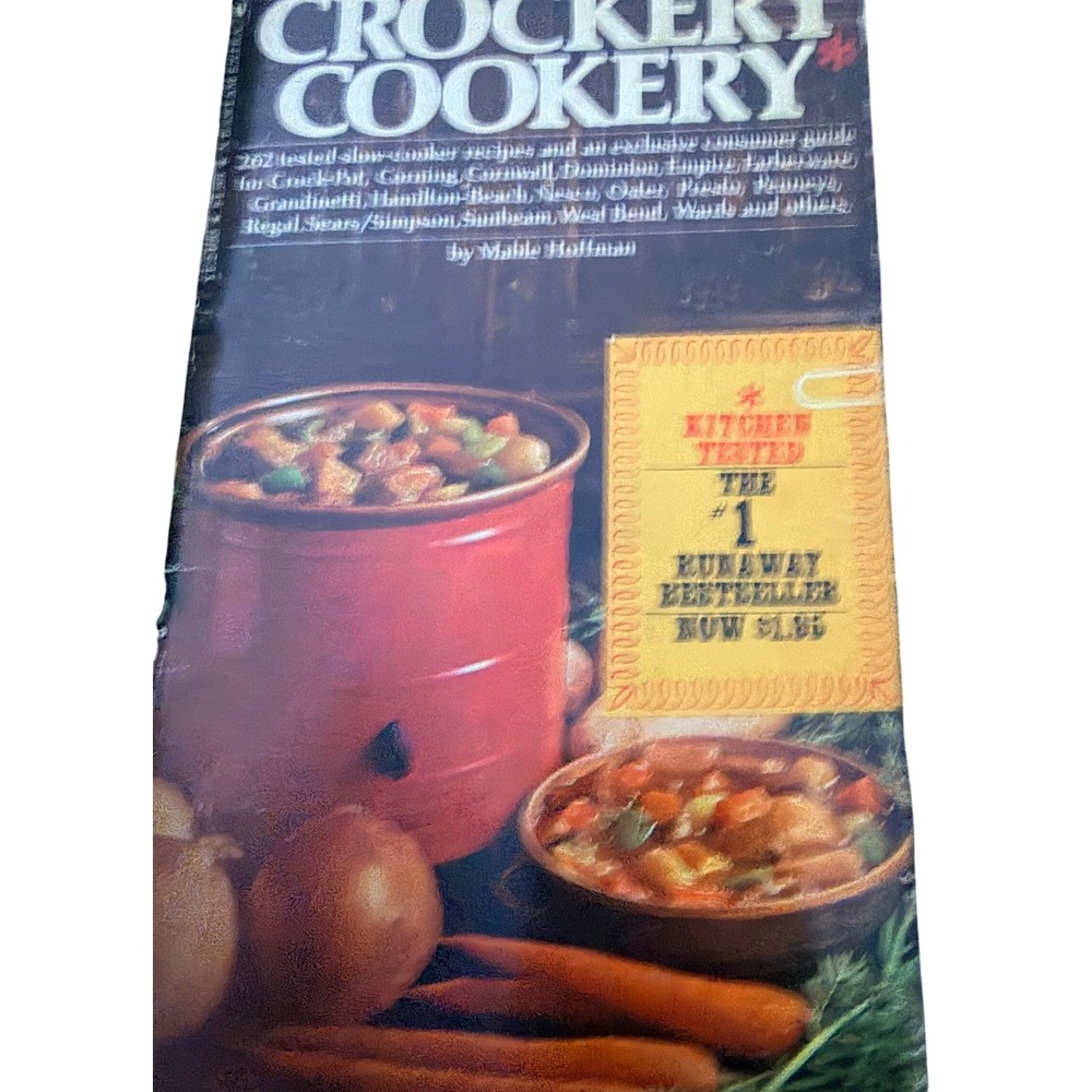Crockery Cookery Cookbook Mable Hoffman Vintage 1975 Slow Cooker Recipes Retro